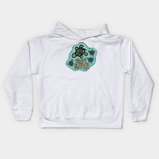 Slow and Steady | Turtle Graphic Kids Hoodie